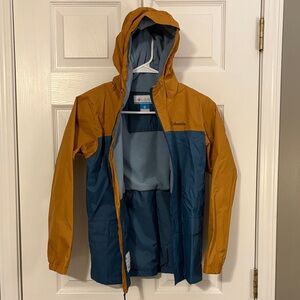 Columbia Kid’s Mustard and Teal Raincoat